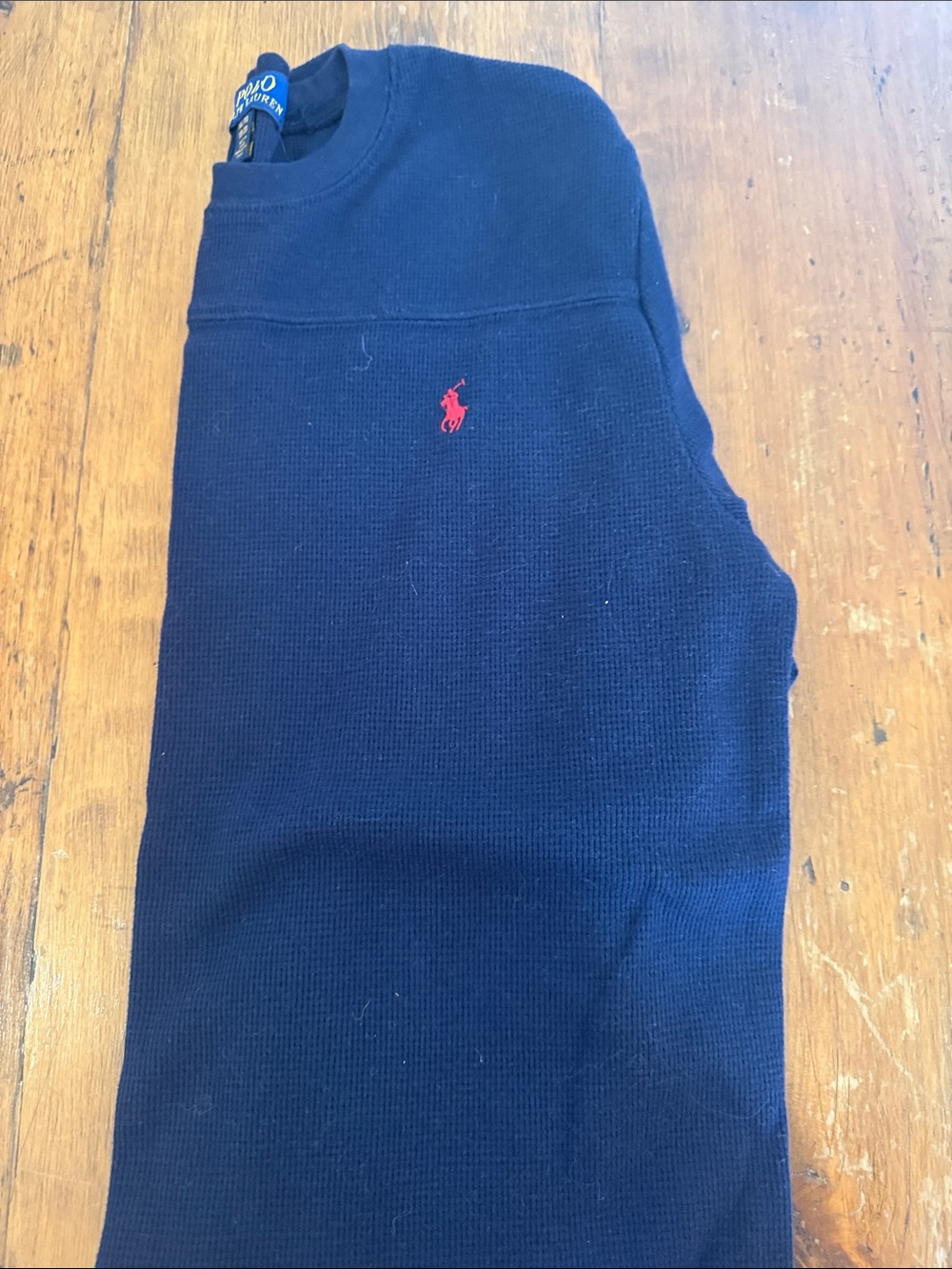 Polo by Ralph Lauren Navy Knit Kids Bottoms with Red Pony